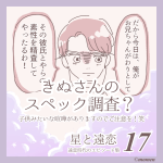 星と遠恋17「きぬさんのスペック調査」