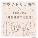 妊娠レポ3「妊娠継続の可能性」